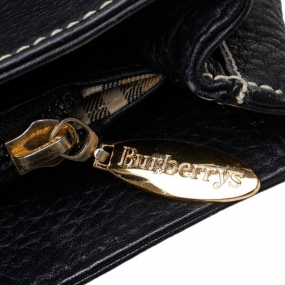 Authentic vintage BURBERRY tote black leather - Picture 5 of 16